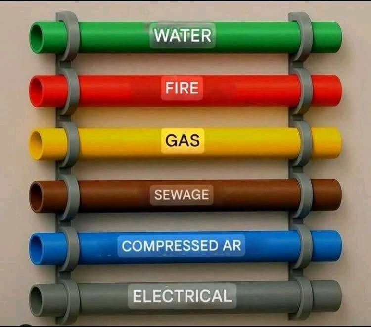 Safeco - 🔧 أكواد ألوان المواسير = لغة السلامة في المصانع!... | Facebook