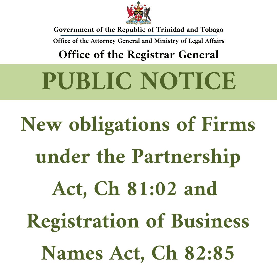 The Registrar General's Department - Trinidad and Tobago | Port of Spain