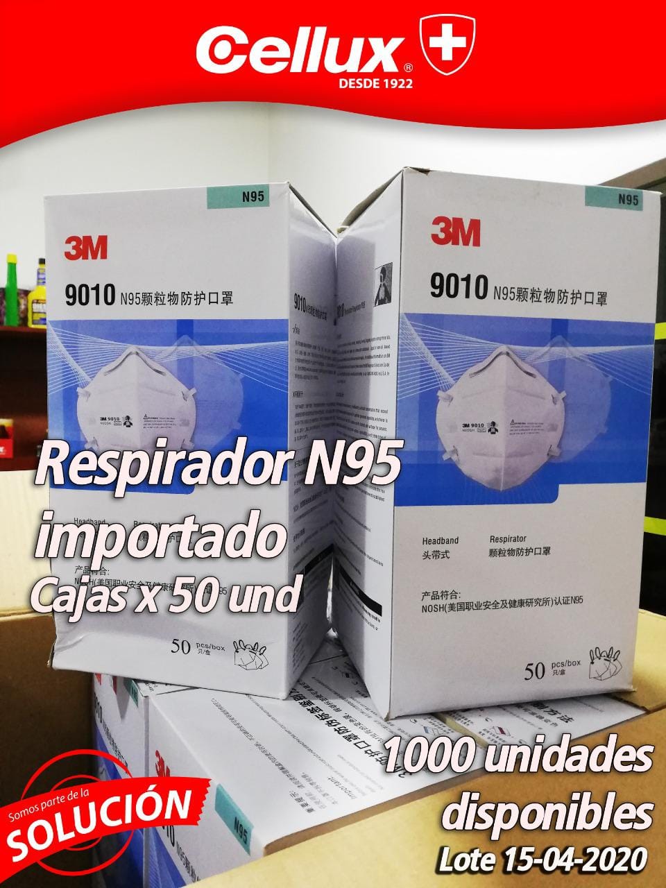 Respirador N95 marca Cellux... - Distriferretero GABY | Facebook