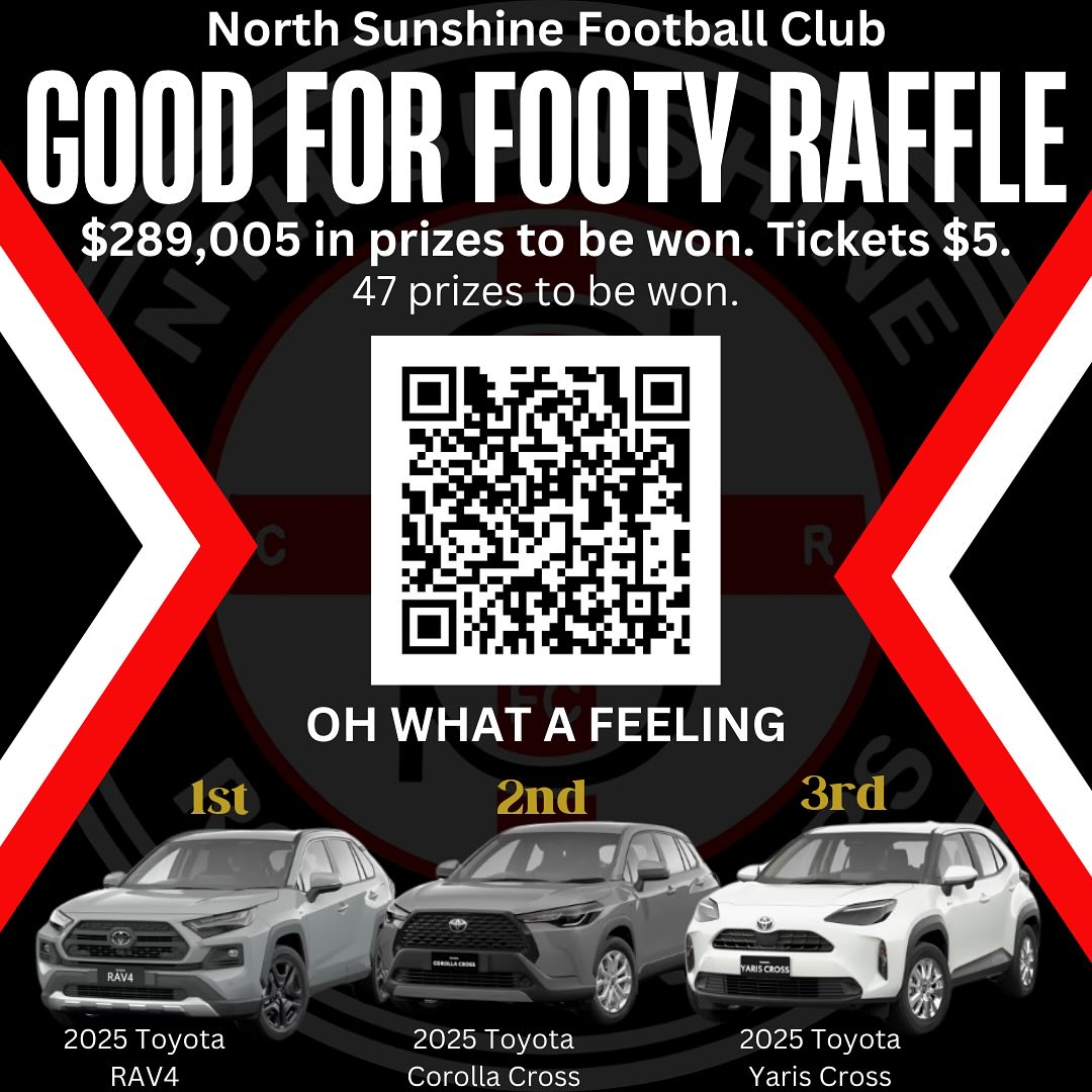 North - 🏉🎟️ GOOD FOR FOOTY RAFFLE 🎟️🏉 Support our club by buying a ...
