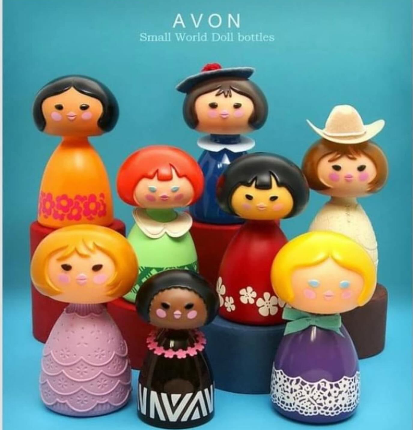 1970s Avon Small World Doll Bottles ?