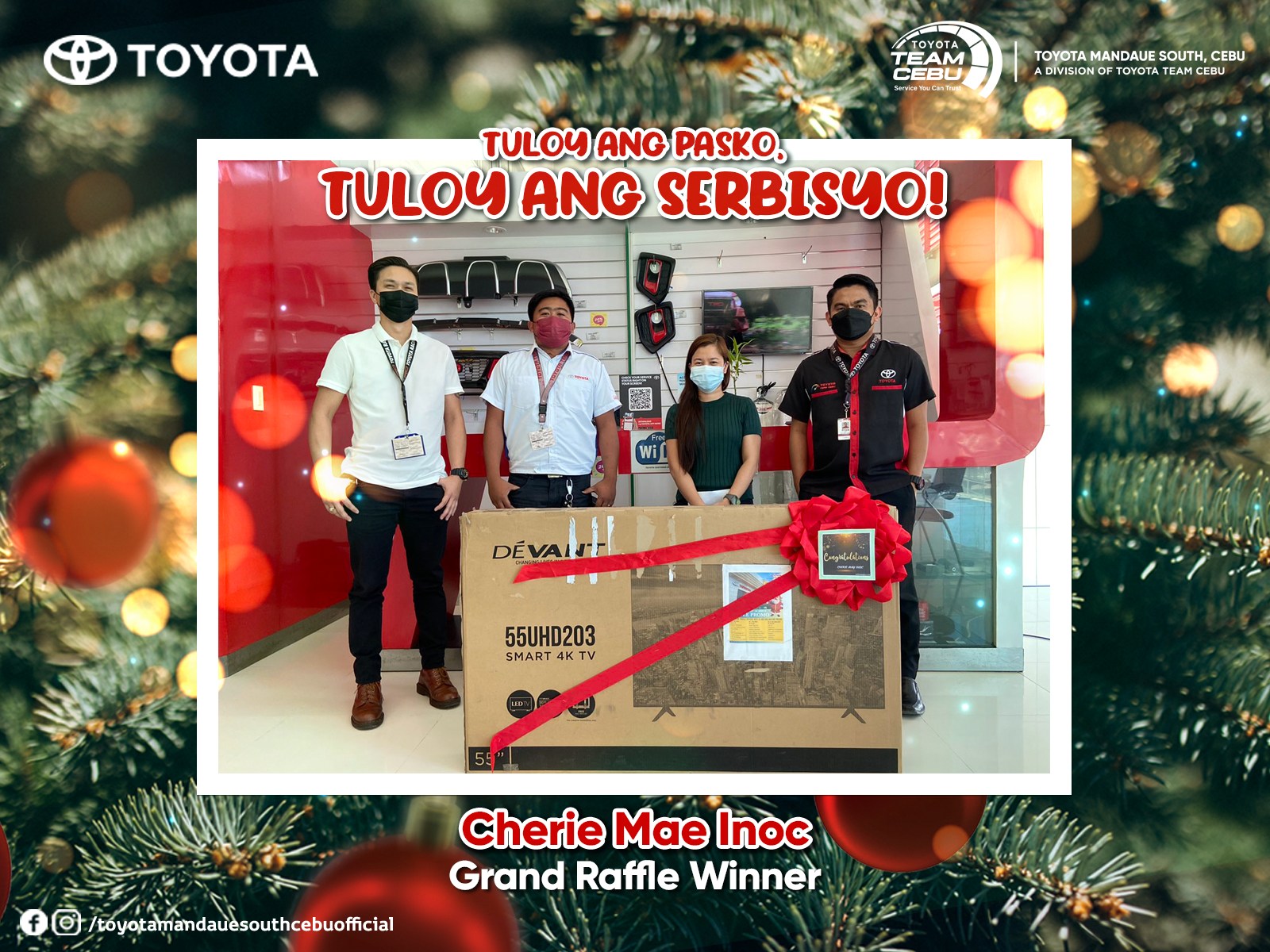 Toyota Mandaue South, Cebu - Congratulations to our Grand Raffle Winner ...