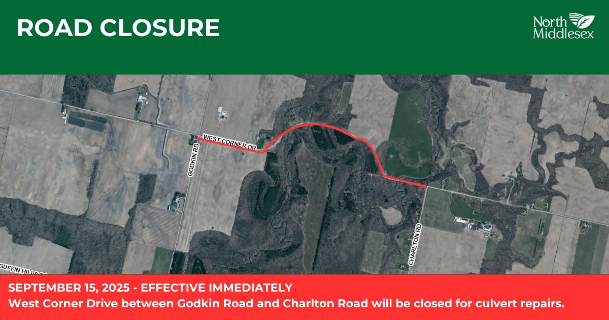 Municipality - ROAD CLOSURE SEPTEMBER 15, 2025 - EFFECTIVE IMMEDIATELY ...