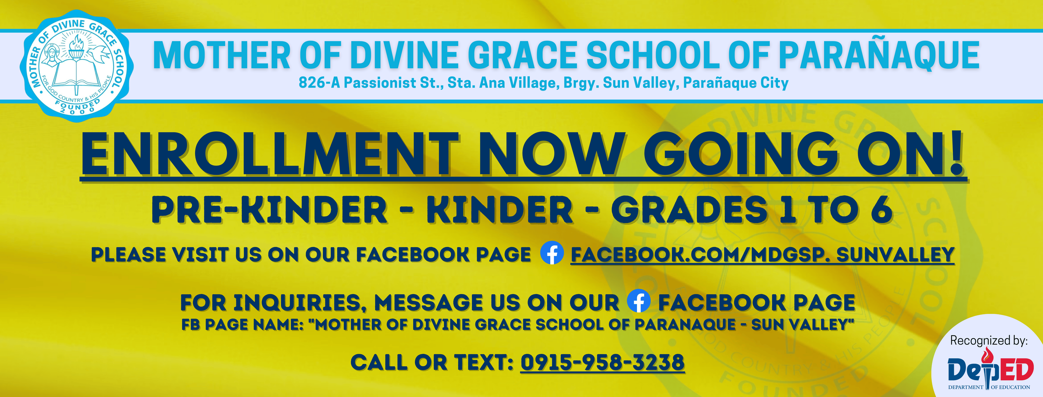 Mother of Divine Grace School of Paranaque - Sun Valley | Sun Valley