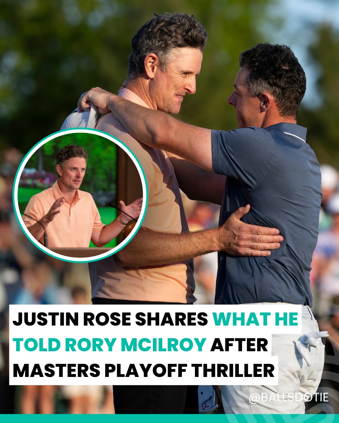 Balls.ie - Really and truly sums up what type a guy Justin Rose is 👊 ...