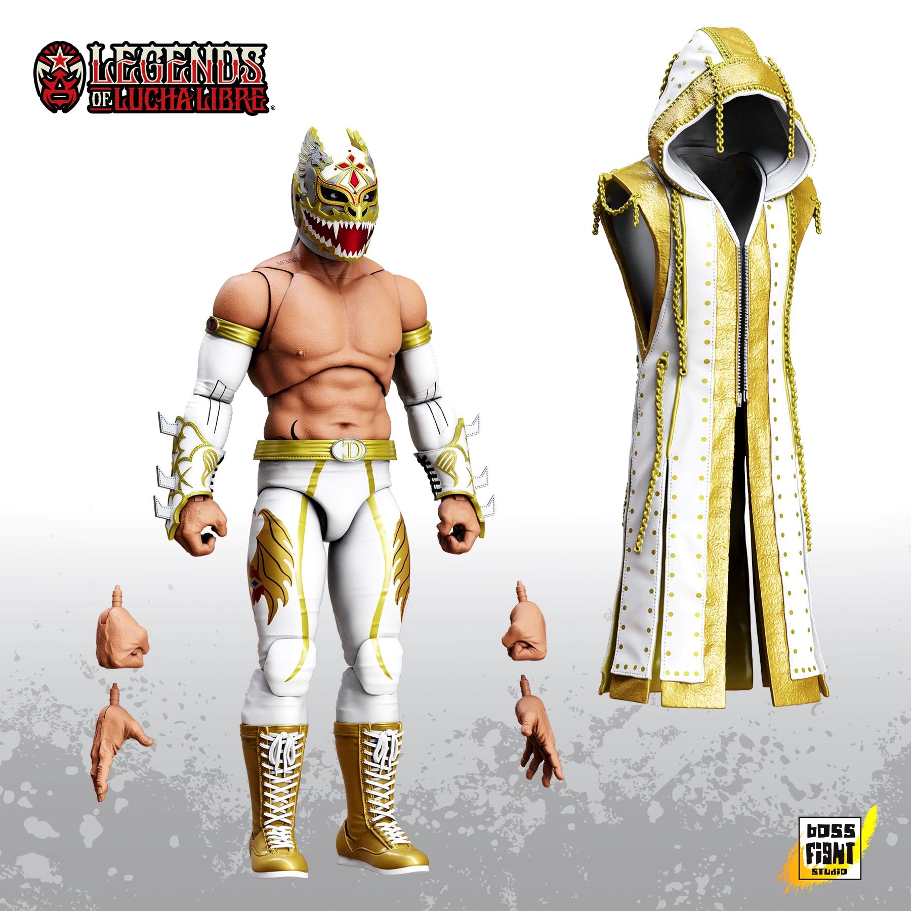 Legends of Lucha Libre Premium Wave 4 features Rush, Dralístico