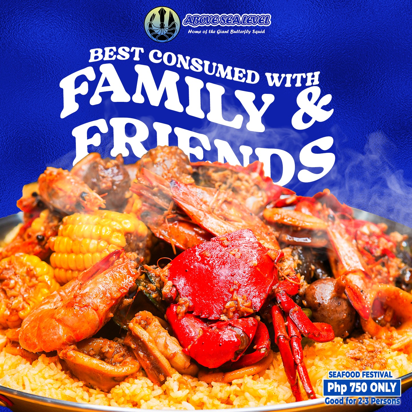 ABOVE - 🦐🦑 Seafood Festival — Best Consumed with Family & Friends! 💙 A ...