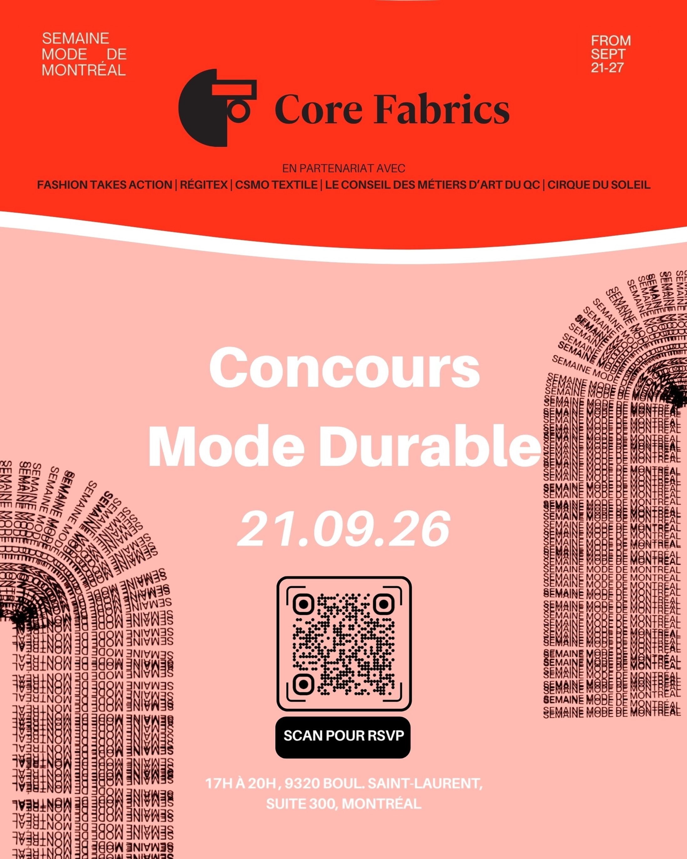 Core Fabrics presents Montreal's sustainable fashion contest with