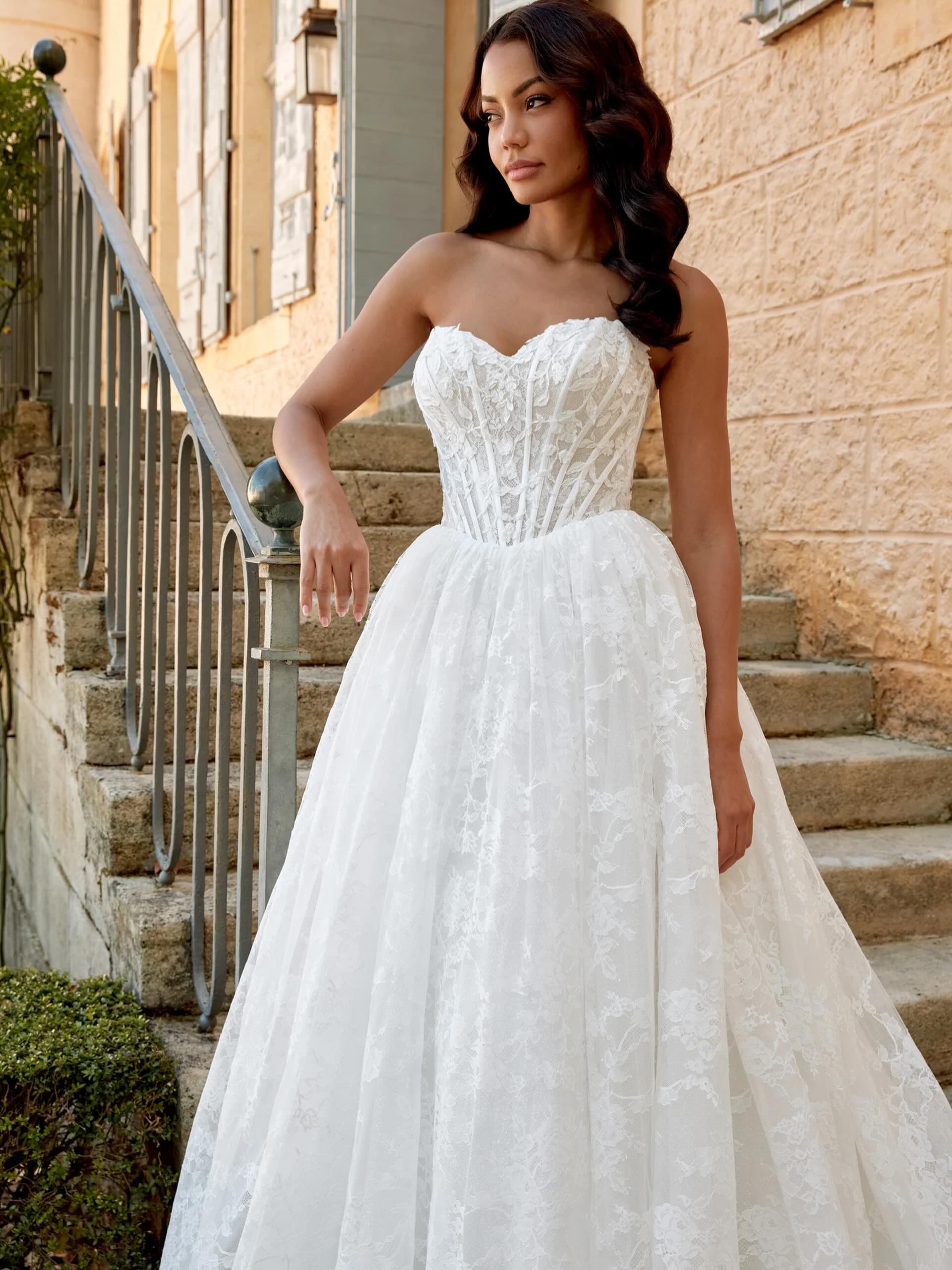 Blaire strapless lace ball gown in Myrtle Beach