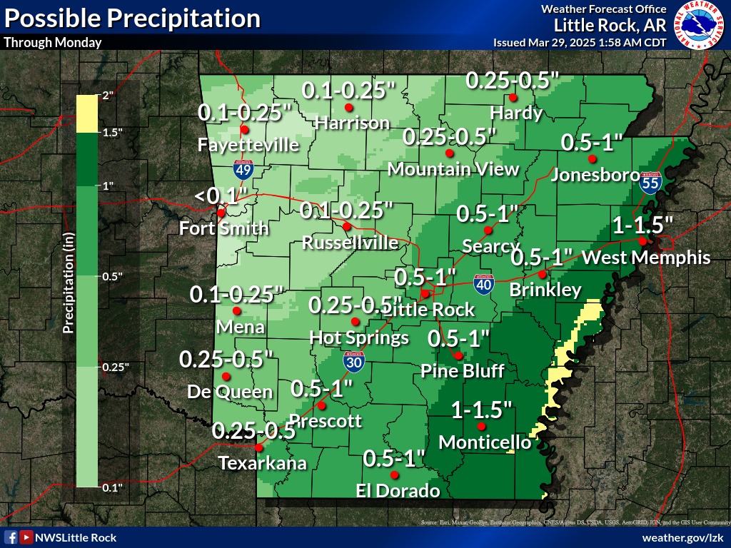 US National Weather Service Little Rock Arkansas