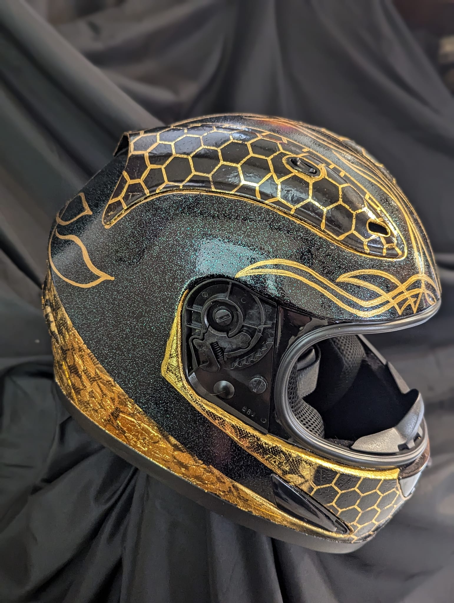 add stripe to motorcycle helmet Indian Half with Retro Racing Stripe, Black 2863696 : Automotive How to Make The Stripe