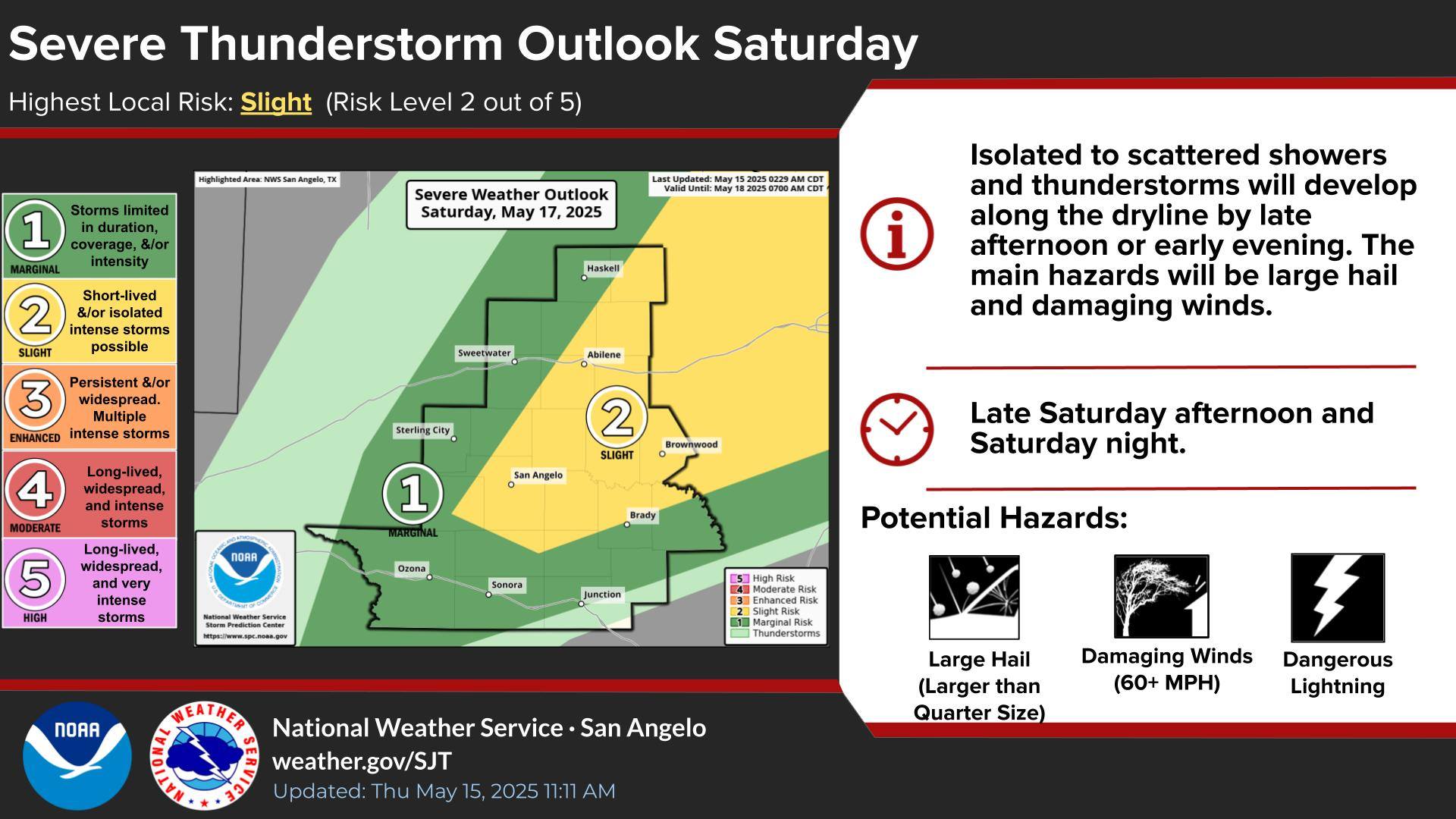US - Taking a look at Saturday, isolated to scattered showers and ...