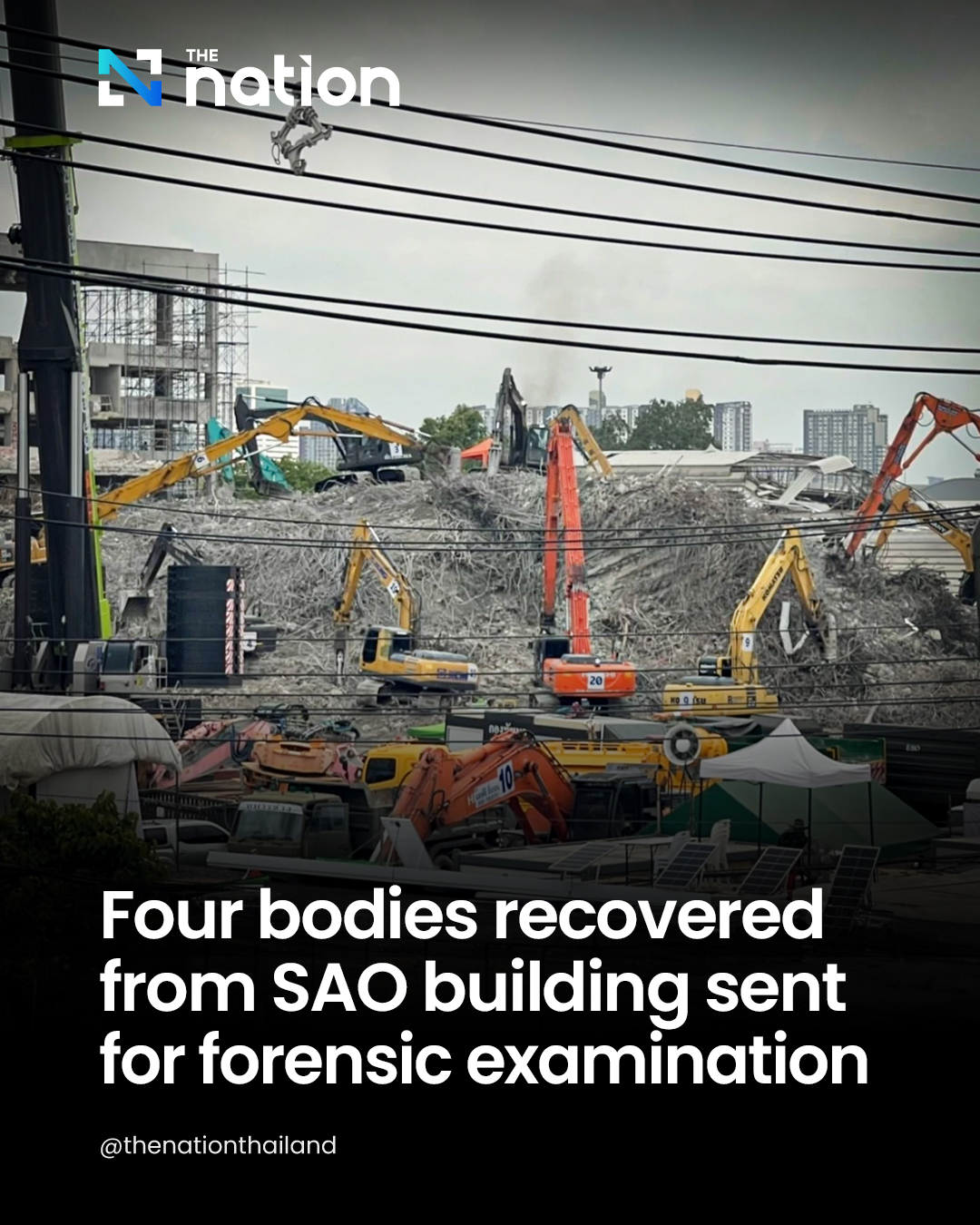 The bodies of four victims trapped... - The Nation Thailand | Facebook
