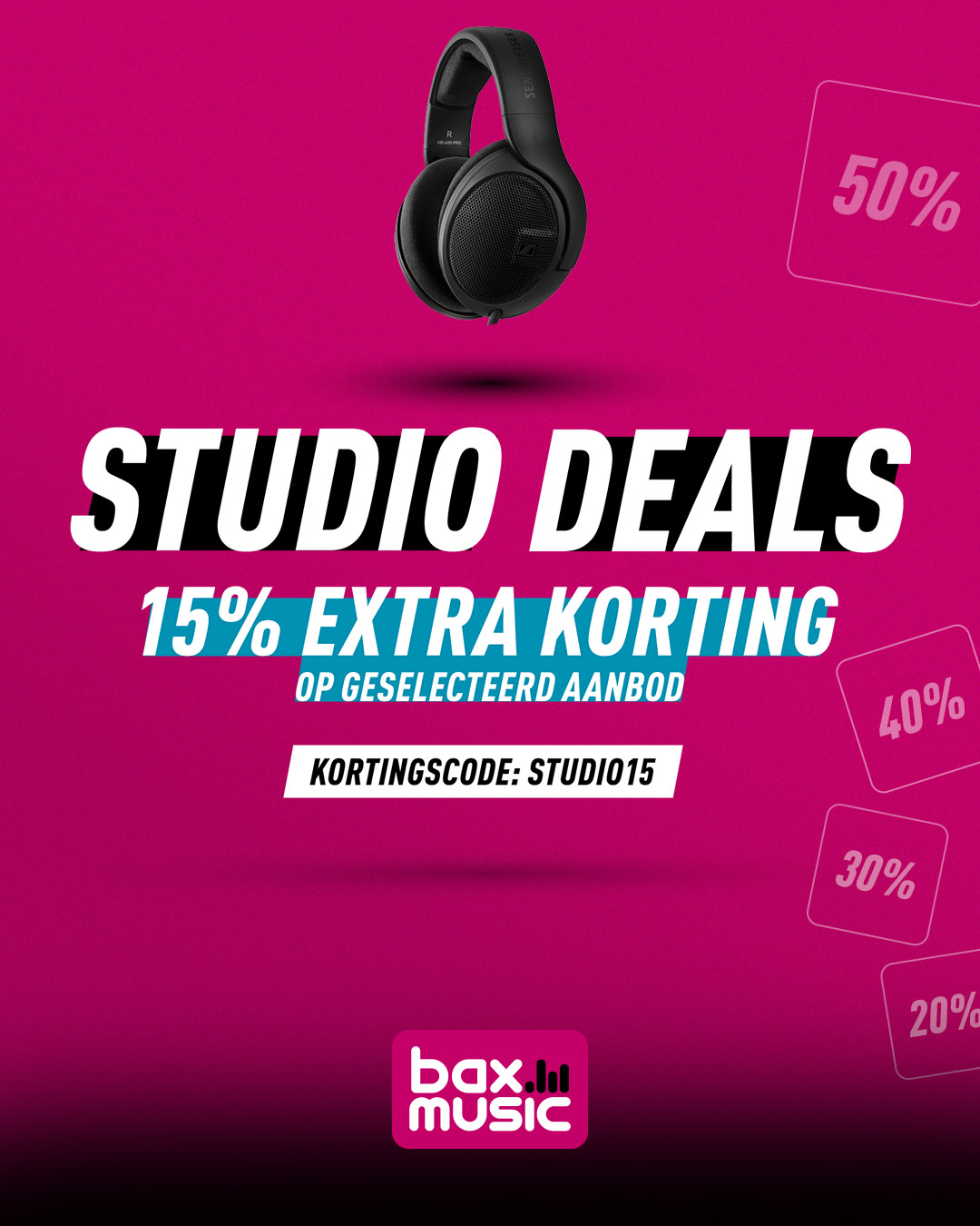 Bax Music - Bij iedere online bestelling vanaf € 100,- die je deze week ...