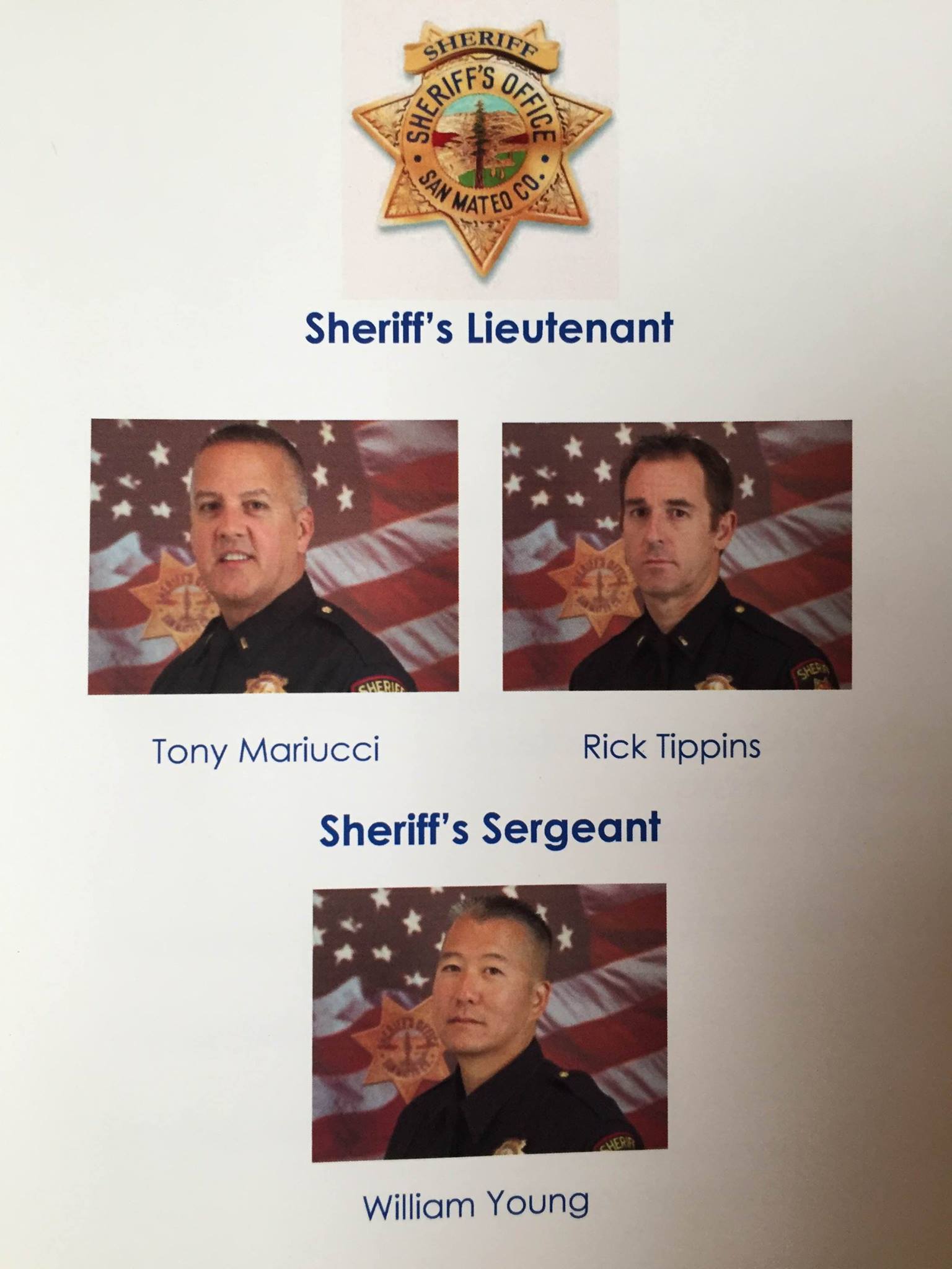 PROMOTION: Members of... - San Mateo County Sheriff's Office