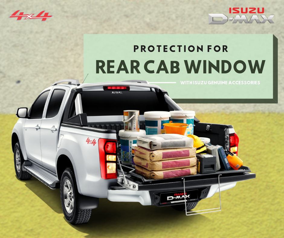 ISUZU D-Max Malaysia - Rear Window Protection For Your Pickup Truck ...