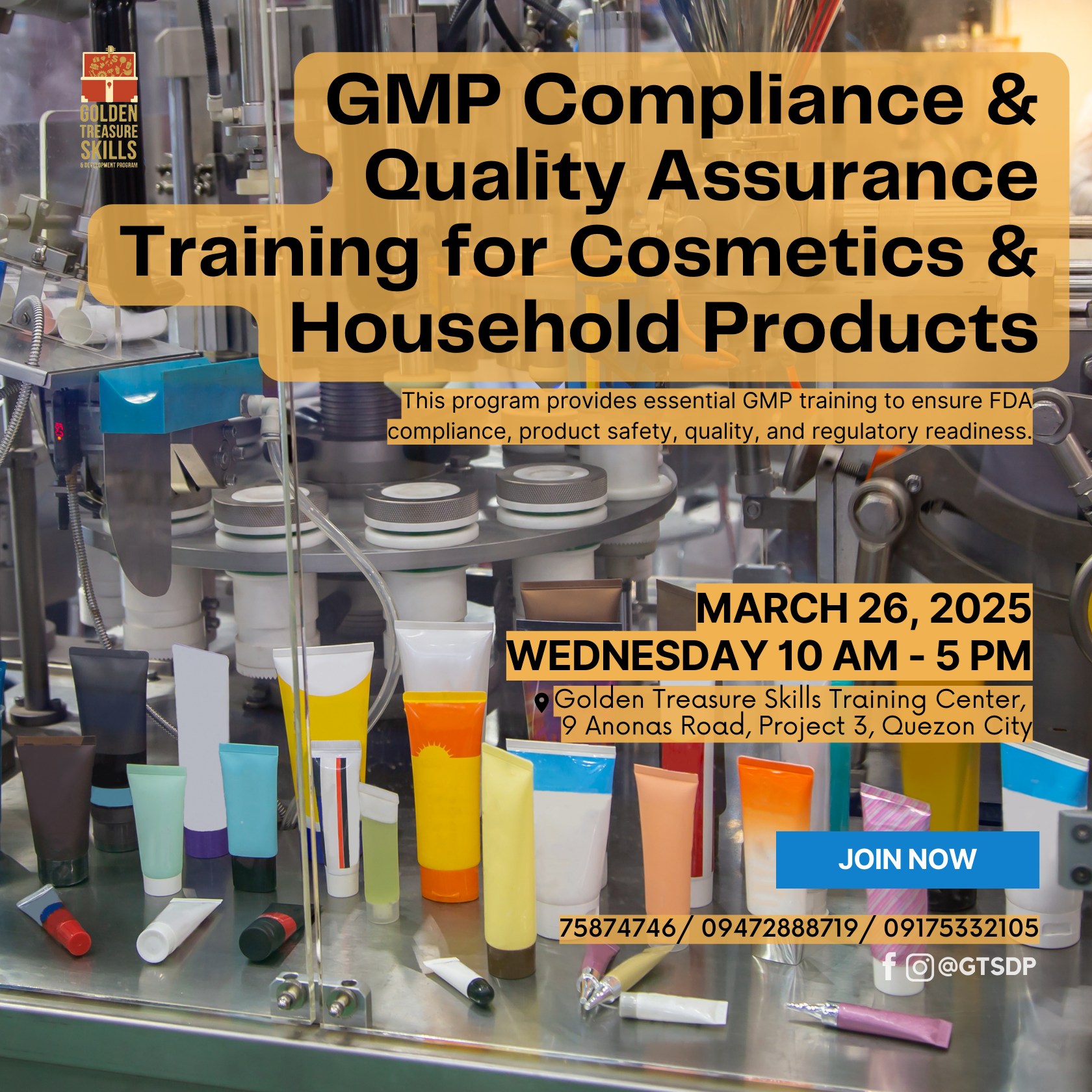 Golden Treasure Skills and Development Program - 📢 Want to Be FDA ...