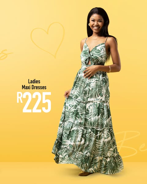 Start the new season with JAM Clothing's wide range of ladies dresses 😎😍 Shop their new arrivals in-store at R225 See you in-store 😉