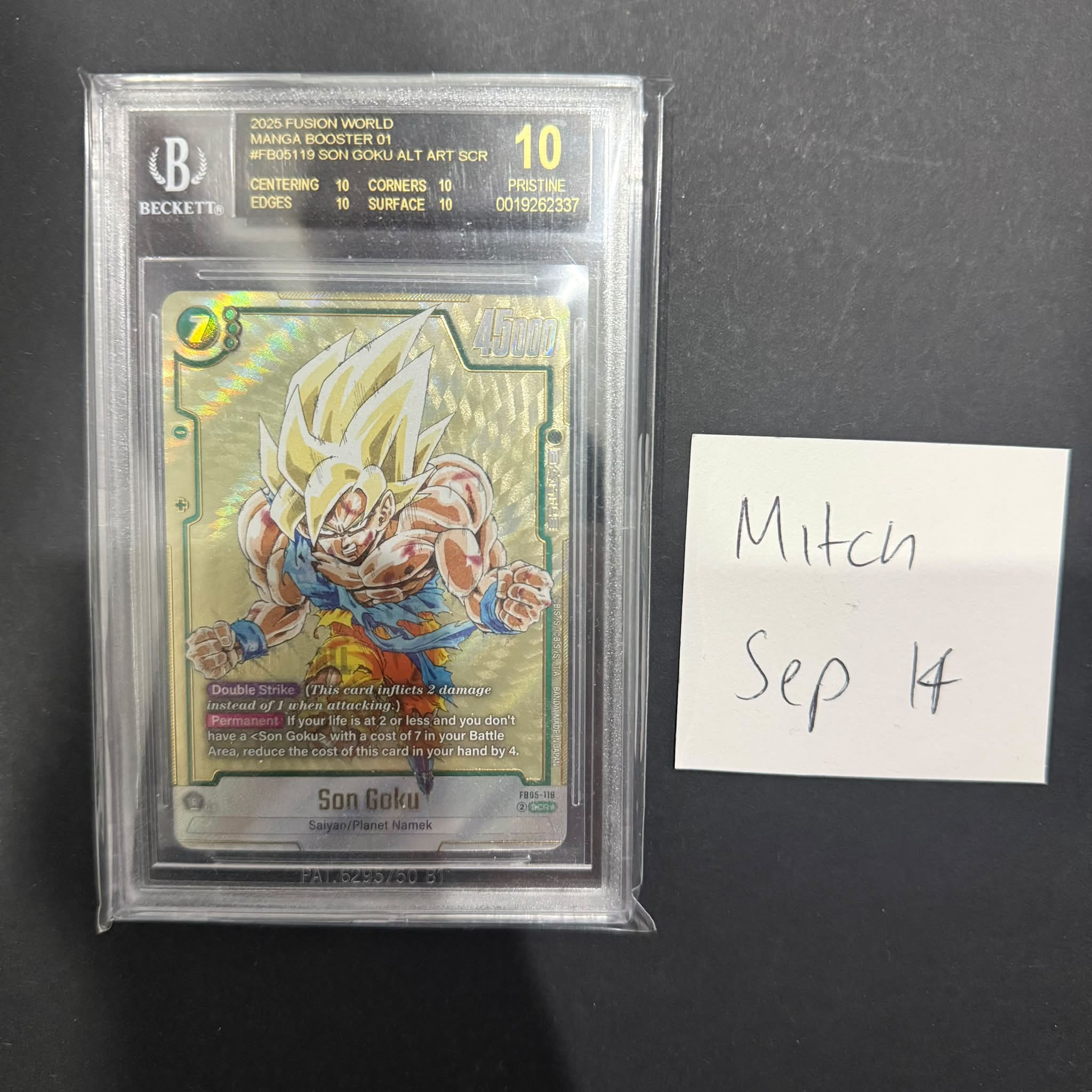 You're looking at the only #BGSBlackLabel Son Goku Super Alt Art