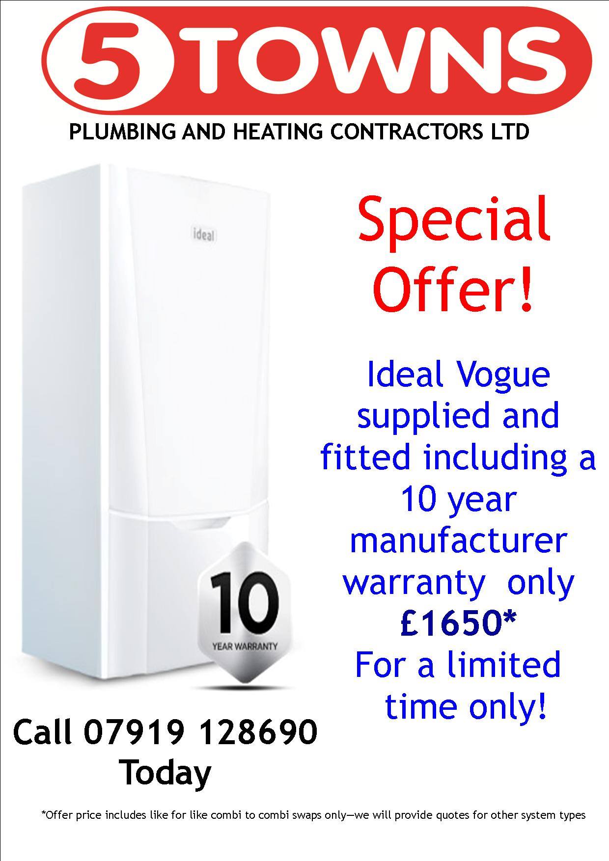 5 towns plumbing and heating contractors Ltd | Leeds