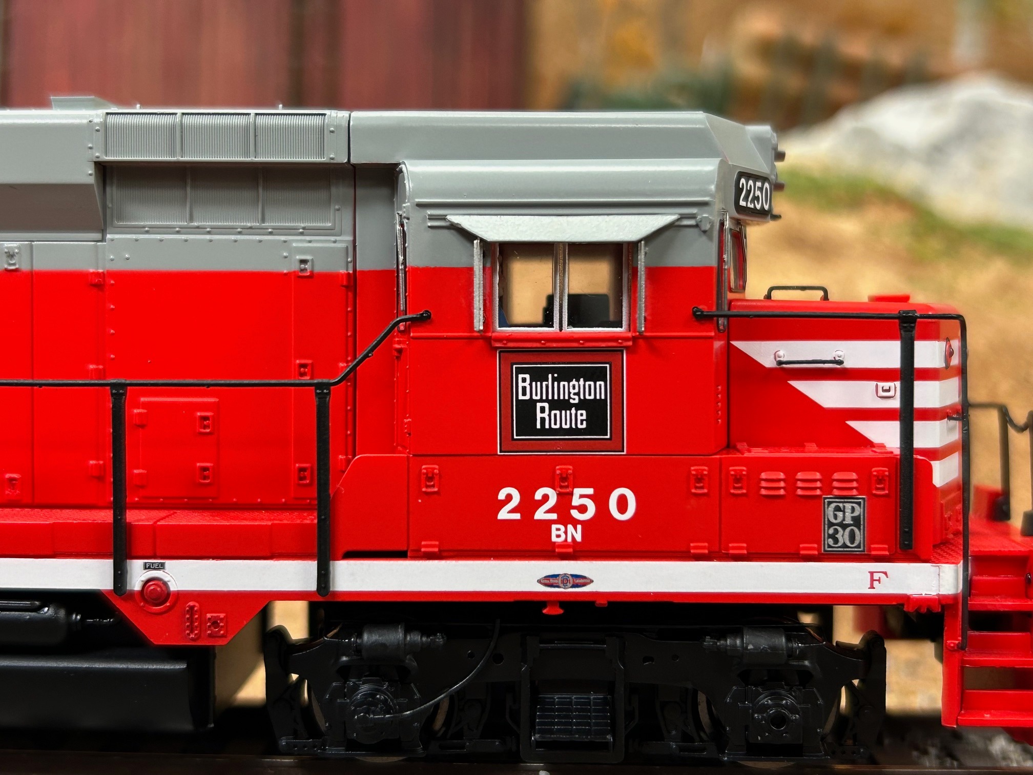 Broadway Limited Imports' GP30 model train sample arrives