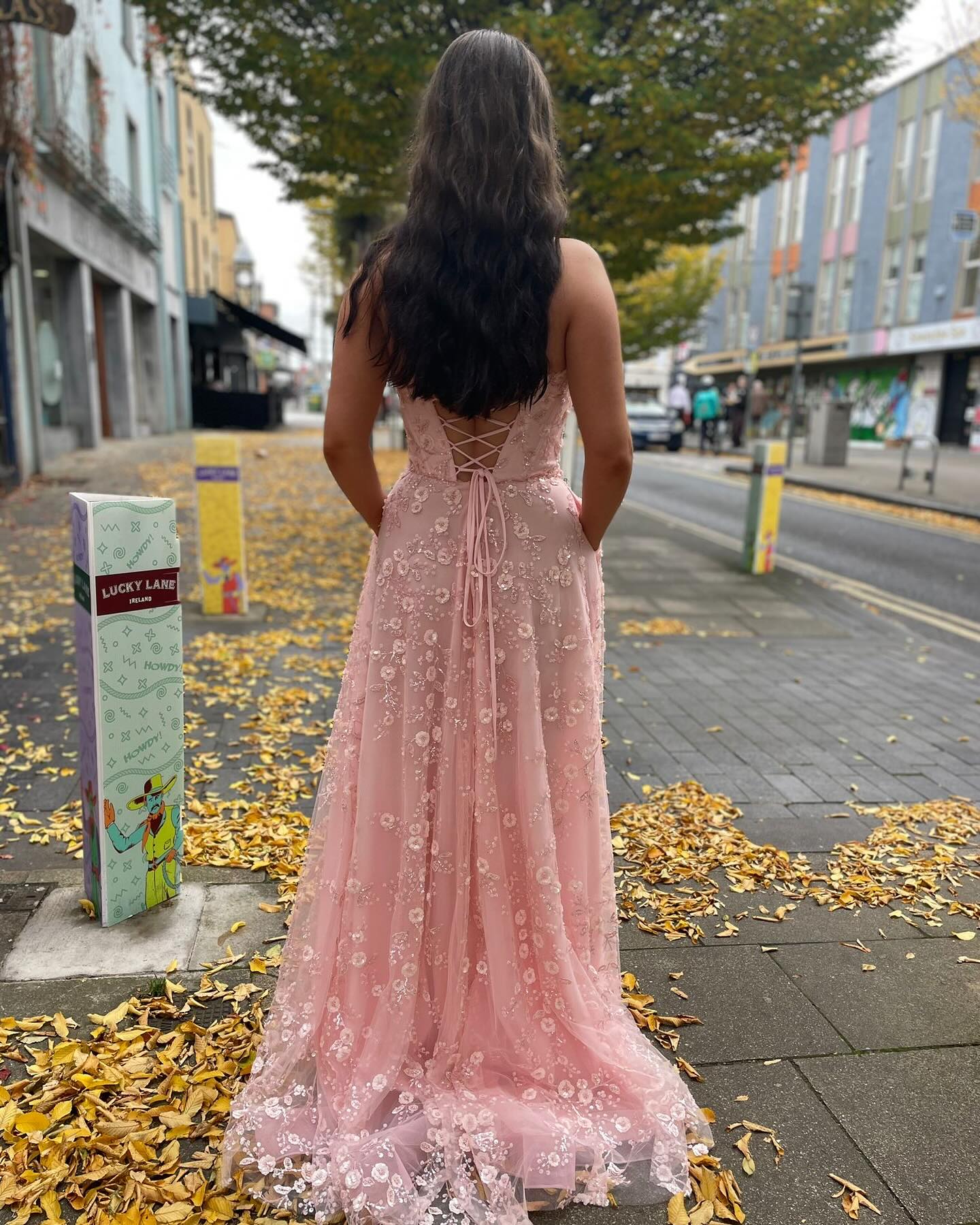 open lace back dress Jasmine