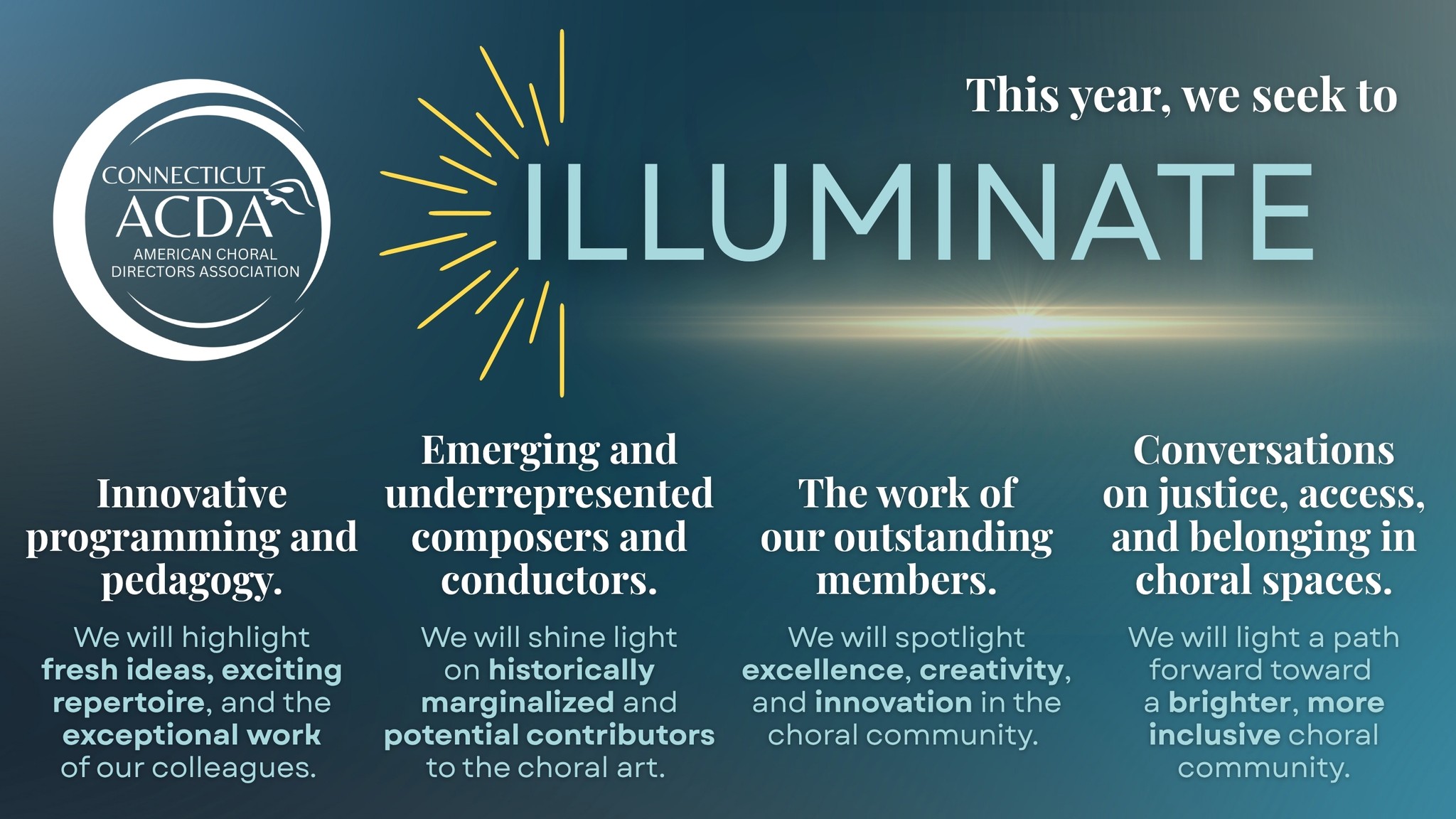 We’re lighting the way forward! ... - Connecticut ACDA | Facebook
