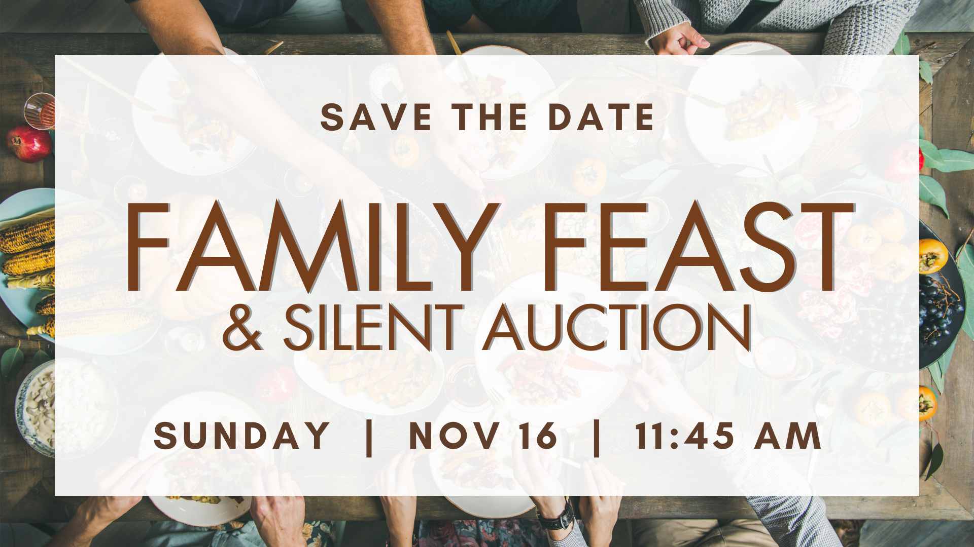 Family Feast Potluck & Silent Auction