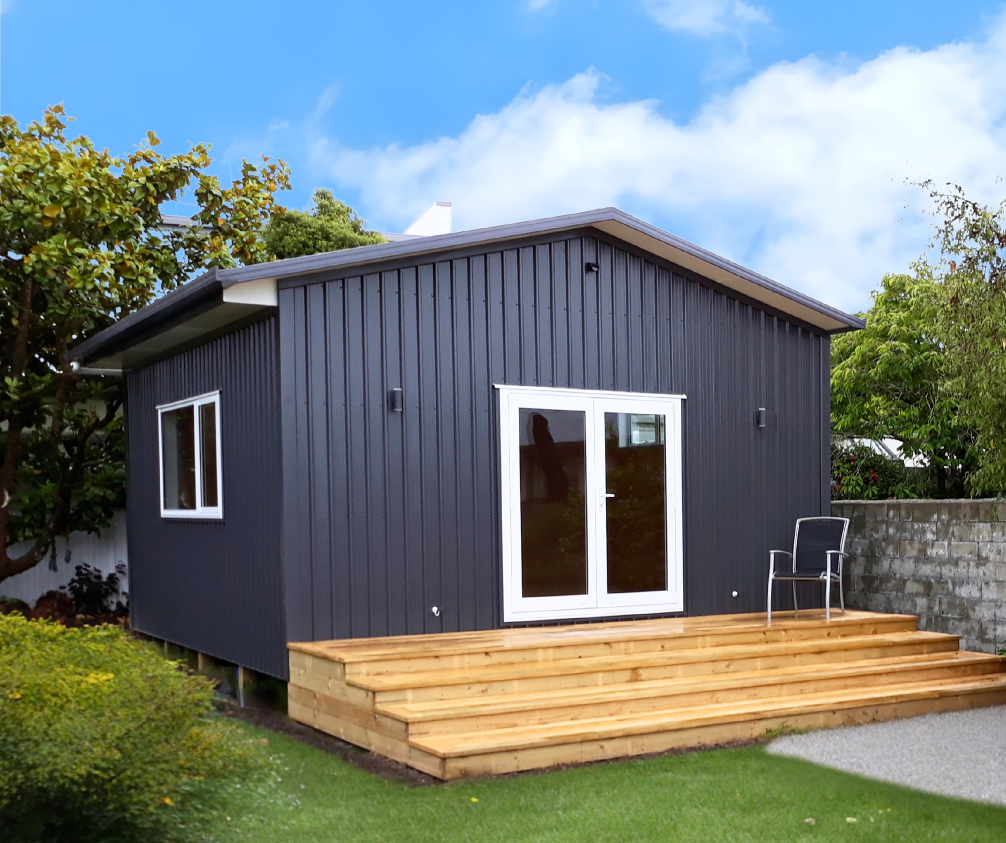 Versatile - Check out this modern sleepout built for comfort and ...
