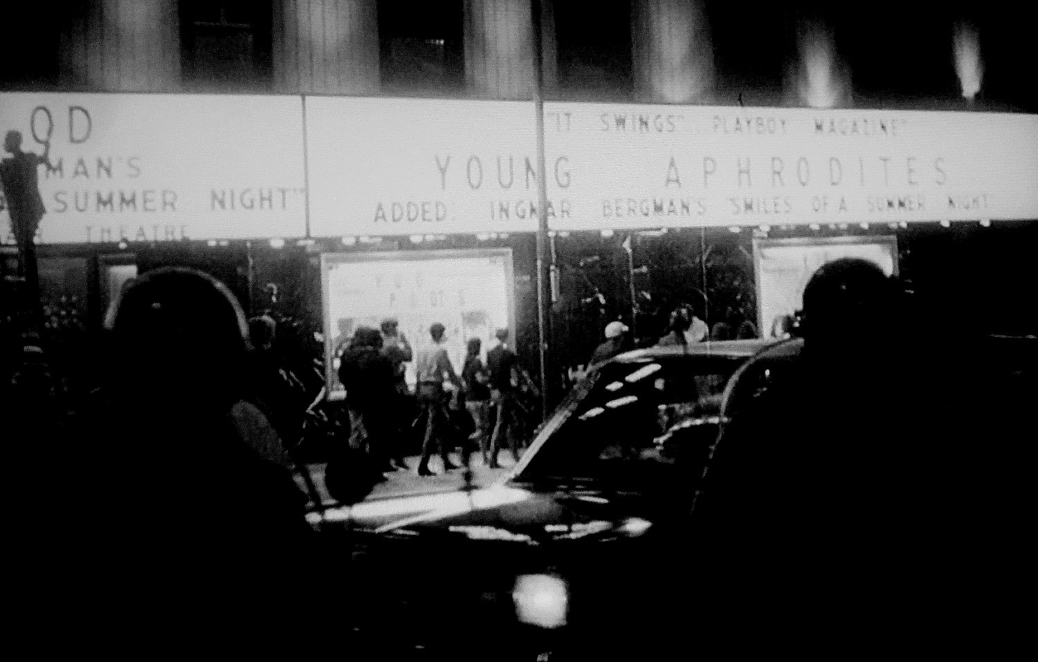 Los - The Tiffany Theatre, 8534 Sunset Blvd. -- We get this view in ...