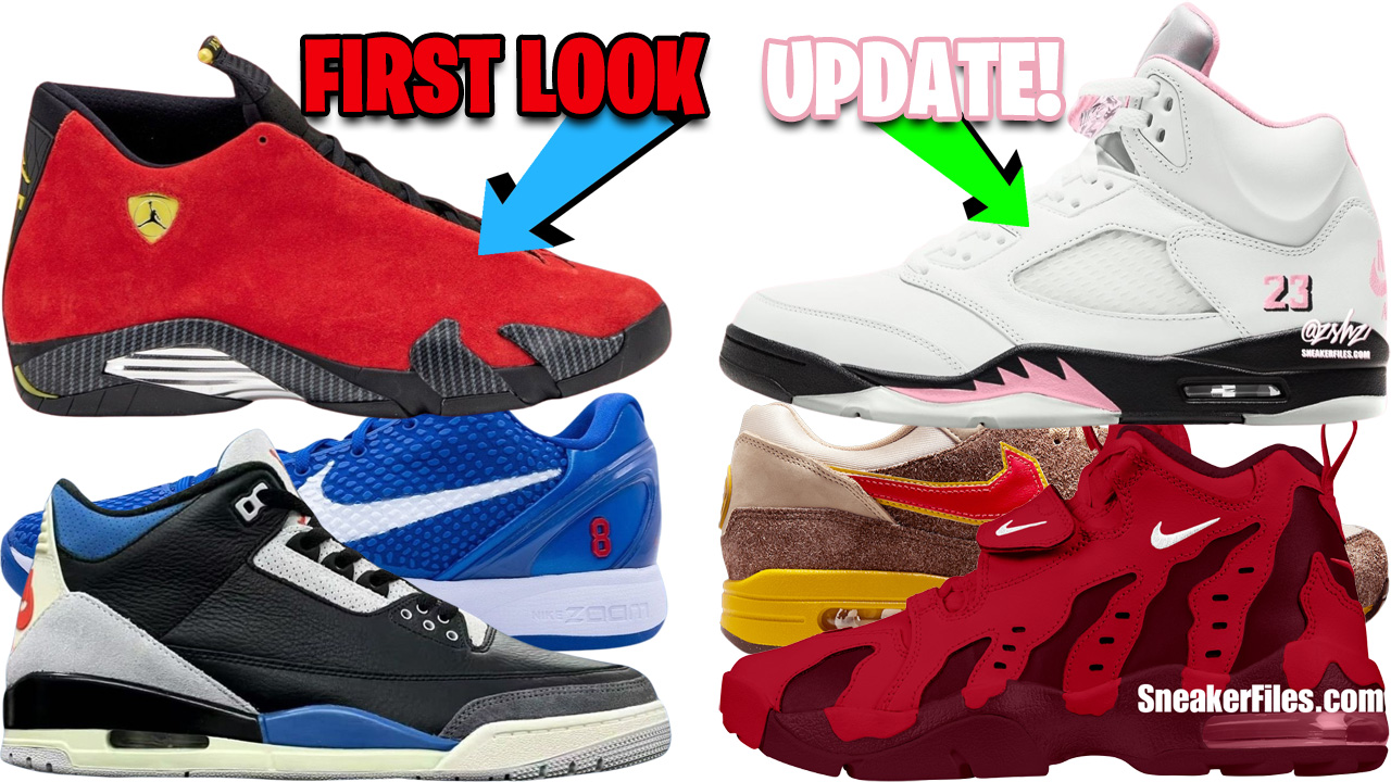 SneakerFiles.com - AIR JORDAN 14 FERRARI 2025, JORDAN 5 MEDIUM SOFT ...