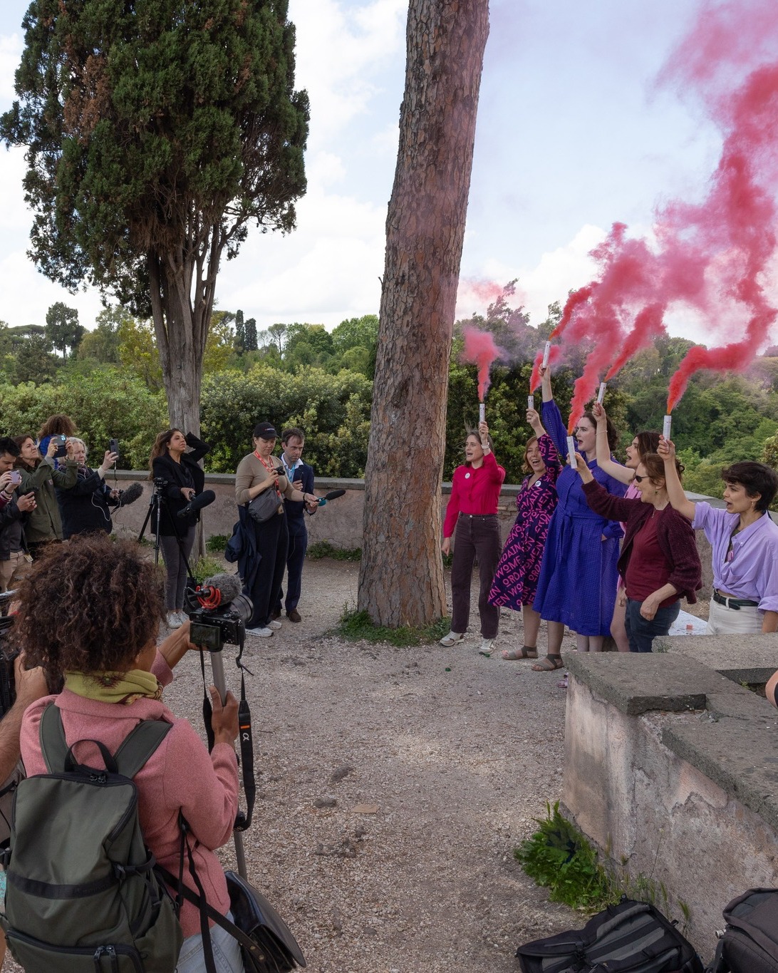 Pink Smoke Over The Vatican - Official