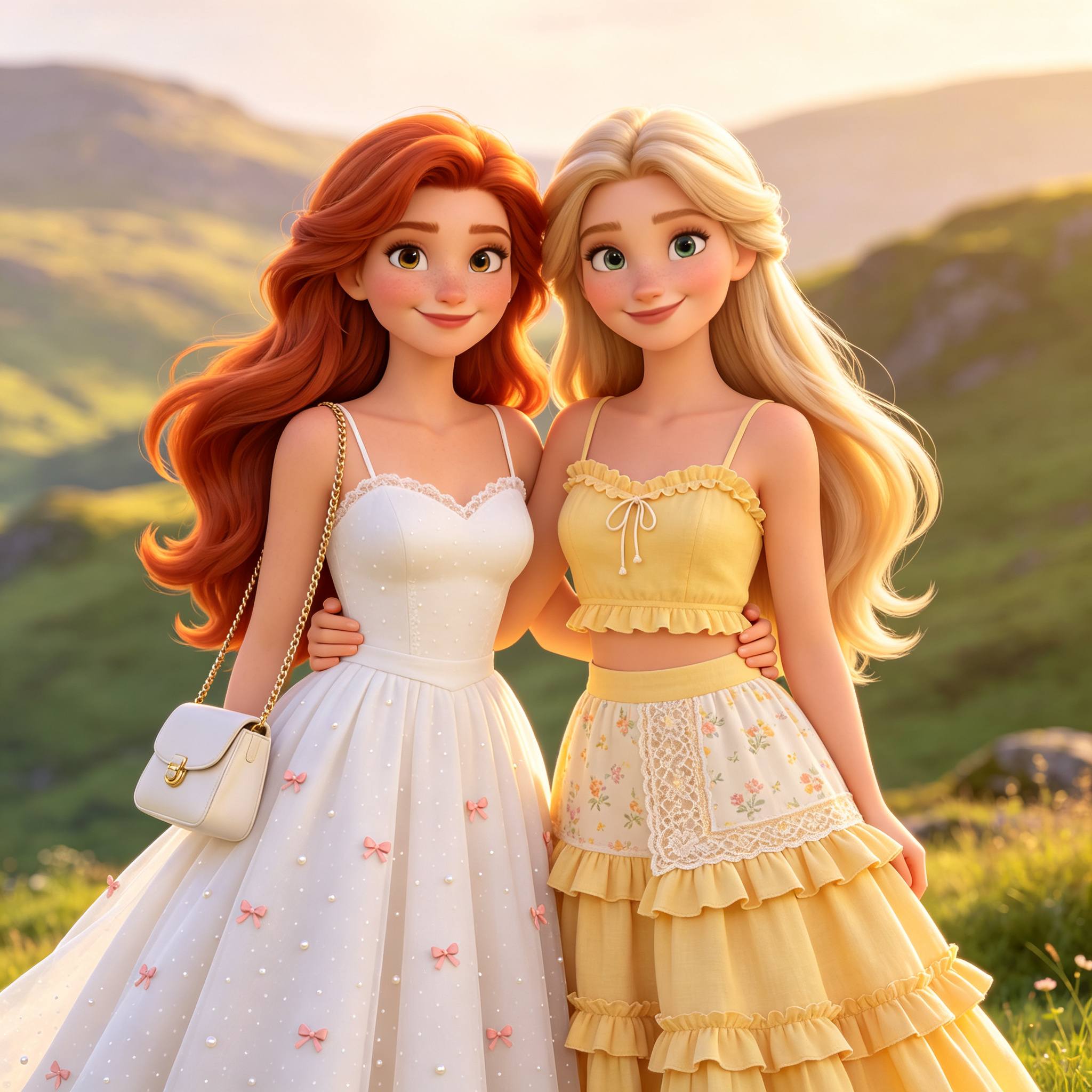 Ariel & Rapunzel Visit Scotland Together 💛🧳🫂
