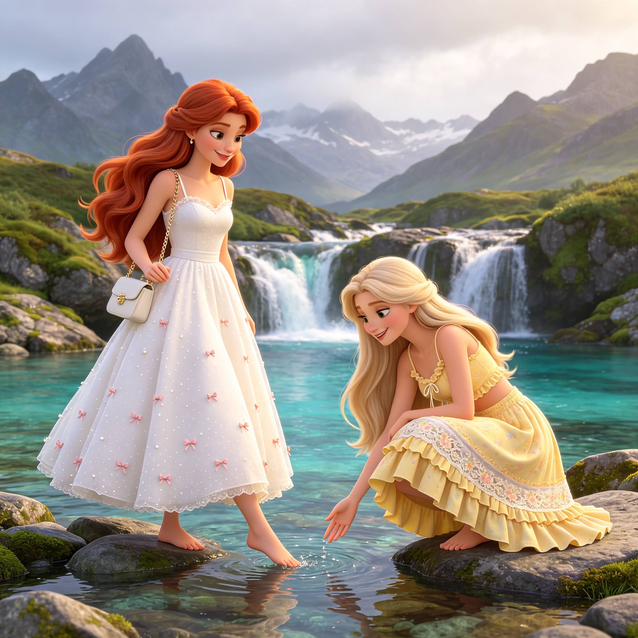 Ariel & Rapunzel Visit Scotland Together 💛🧳🫂