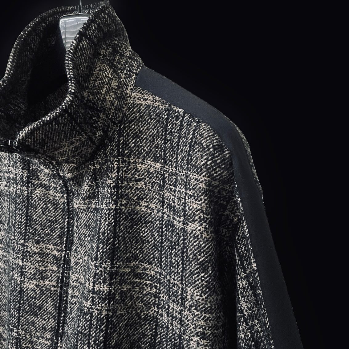 Clover - STRUM STC173-01 LOOP TWEED CHECK TRACK JACKET color BROWN 経緯 1 ...