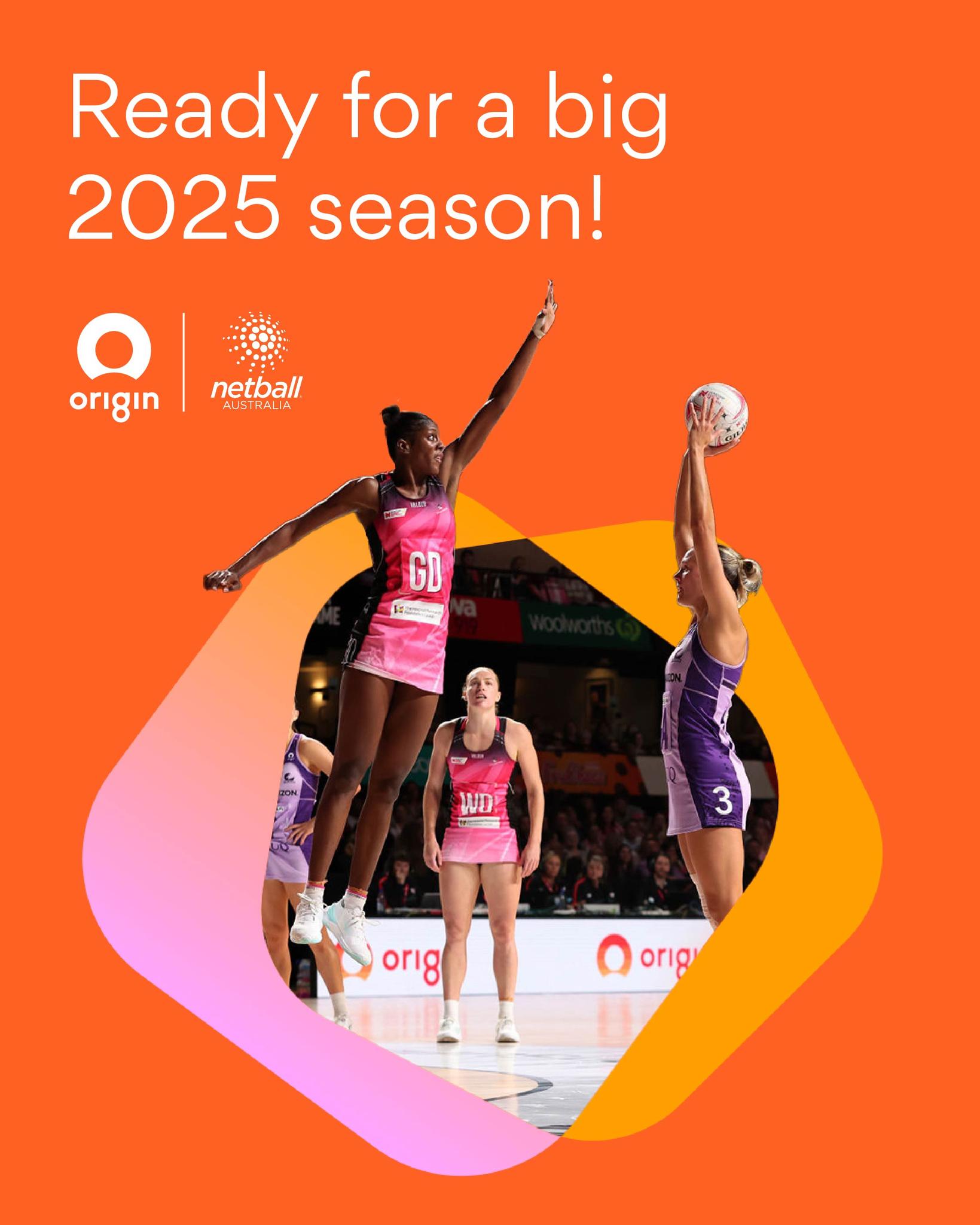 Origin - Netball is back!⁠ ⁠ Since 2020, we’ve been proud supporters of ...