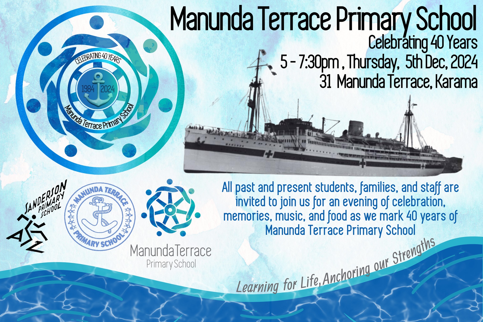 Manunda - 🎉 🚢⚓️Manunda Terrace Primary School’s 40th Birthday ...