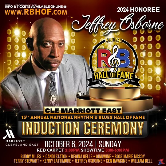 R&B Hall of Fame!!! Cleveland, this is a special one. Tickets are
