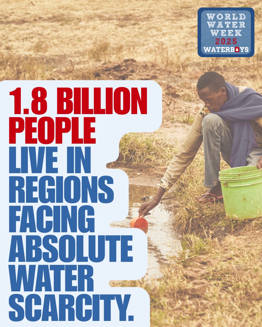 Waterboys - 1.8 billion people live in areas of extreme water scarcity ...