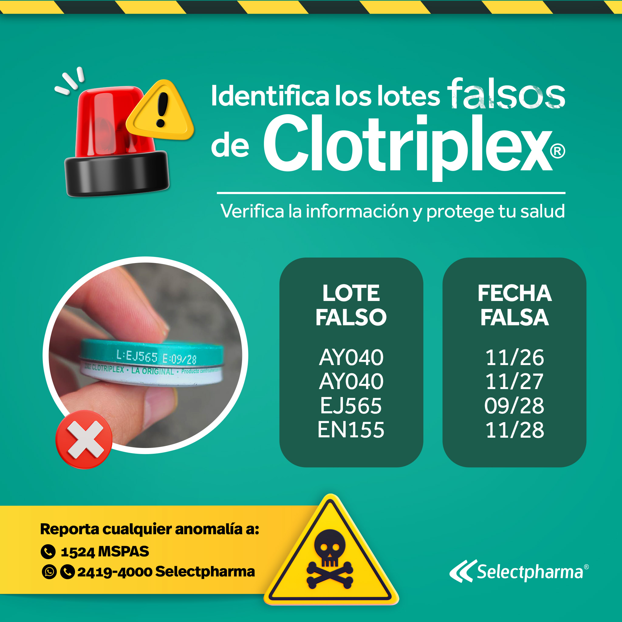 Clotriplex - 🚫 Comprar o distribuir falsificaciones de medicamentos no ...