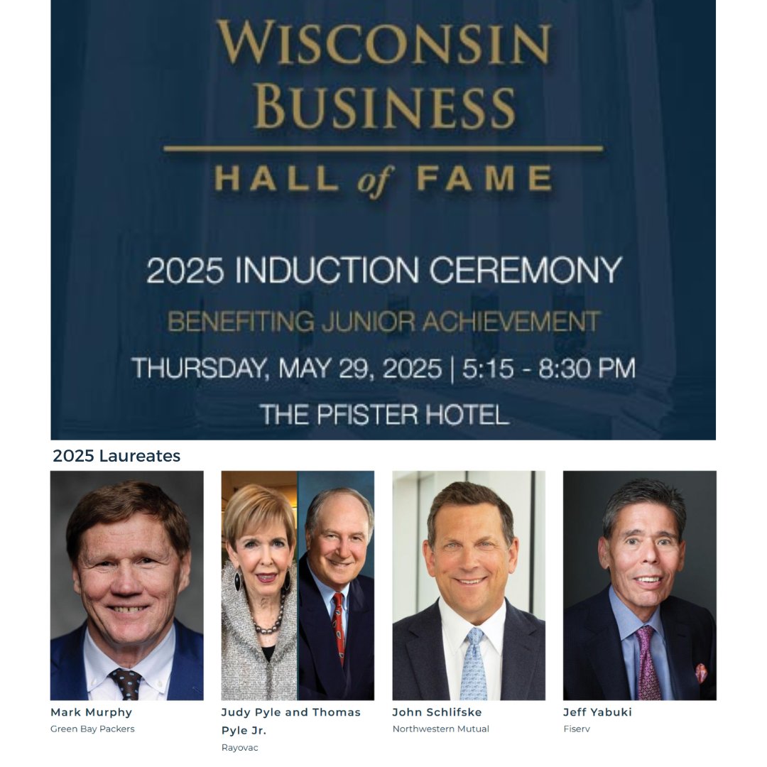 Junior - Congratulations to our JA Wisconsin Business Hall of Fame 2025 ...
