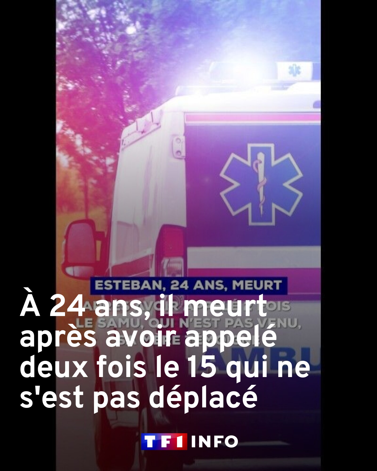 TF1 INFO - Samu : à 24 ans, il meurt après avoir appelé... | Facebook