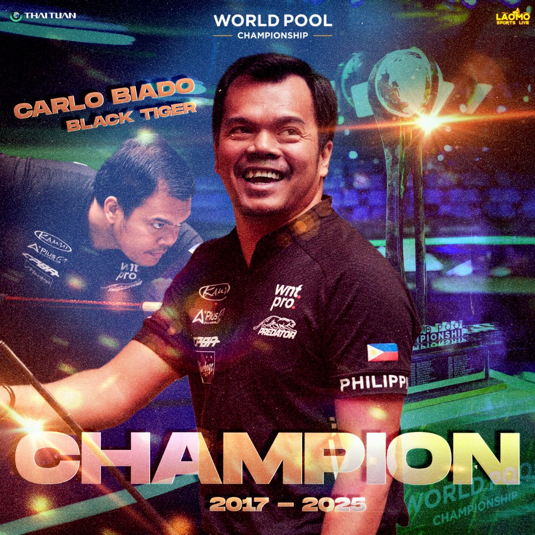Lão - 🎱 CARLO BIADO - NHÀ VUA TRỞ LẠI! 👑 Vô địch thế giới lần thứ hai ...