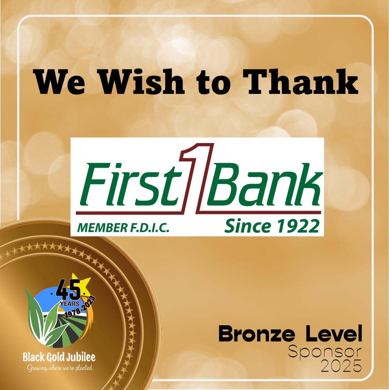 Black - 🎉 Thank you, First Bank! 🎉 We’re proud to recognize First Bank ...