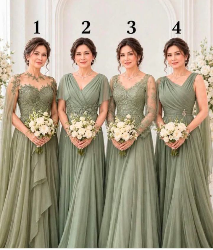 types of green dresses Which dress do you like most, 1, 2, 3, or 4? Body_con