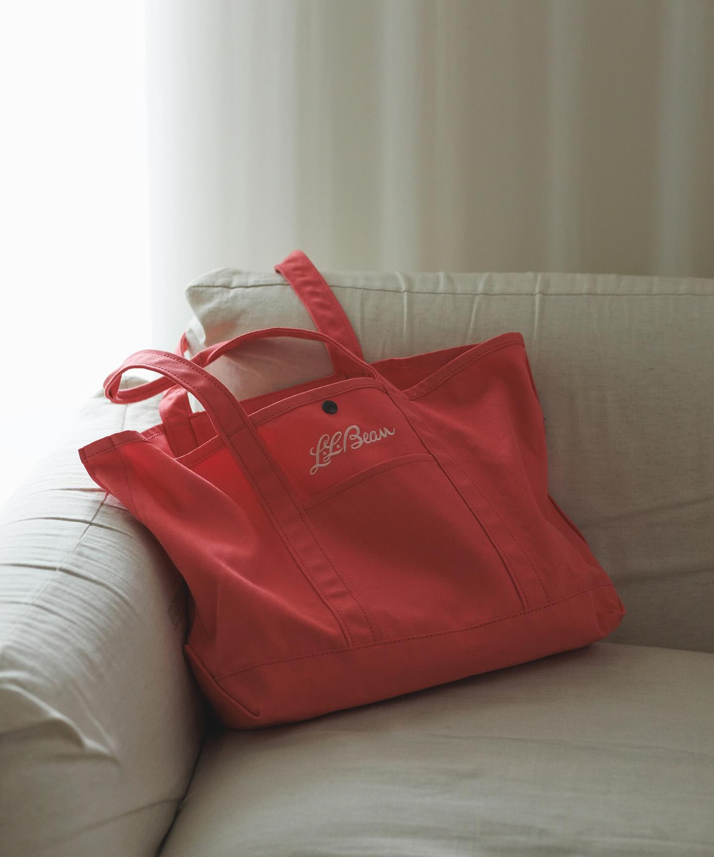 L.L.Bean for SALON】別注Middle grocery tote L.L.Bean × SALON adam 