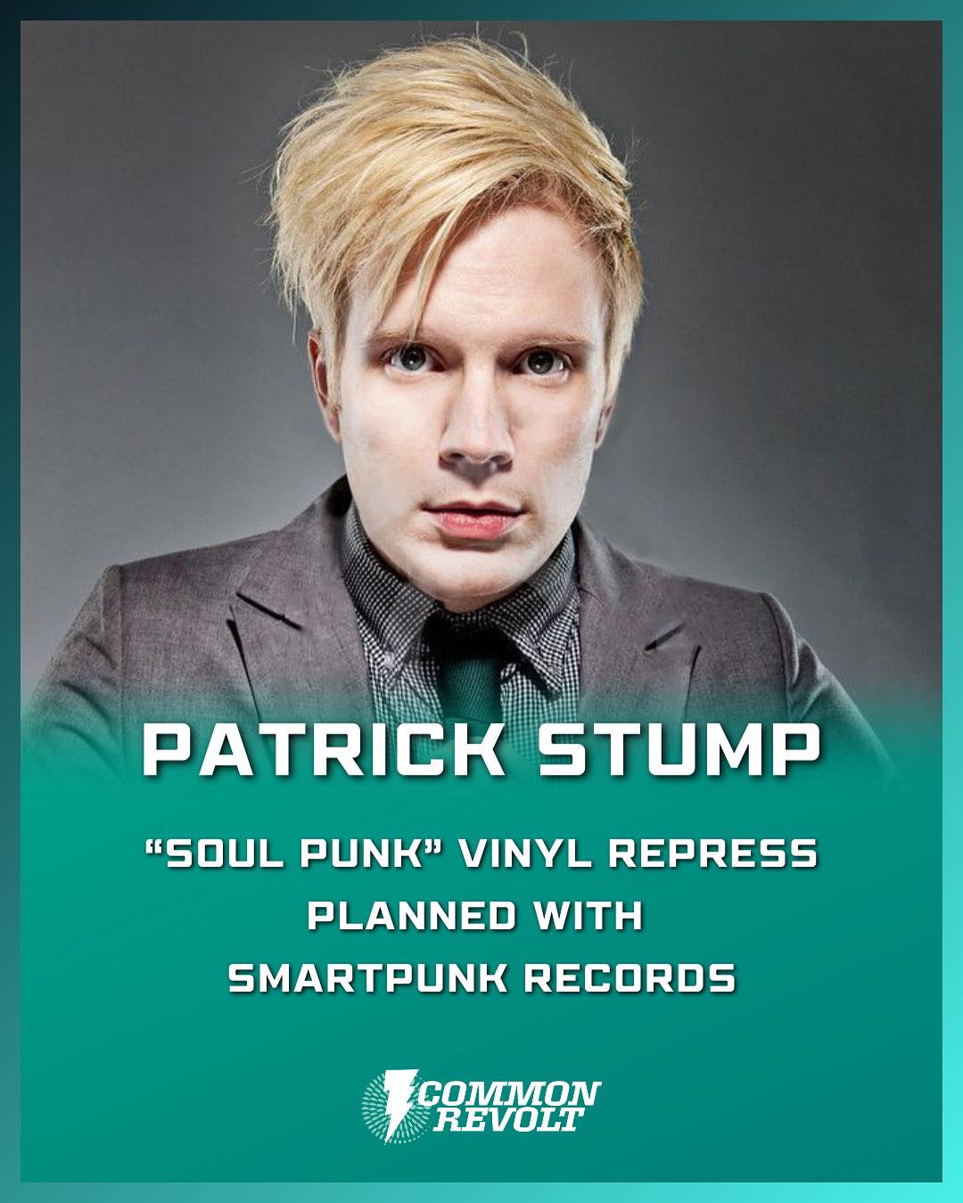 Patrick Stump's 2011 solo album, “Soul Punk” vinyl repress drops