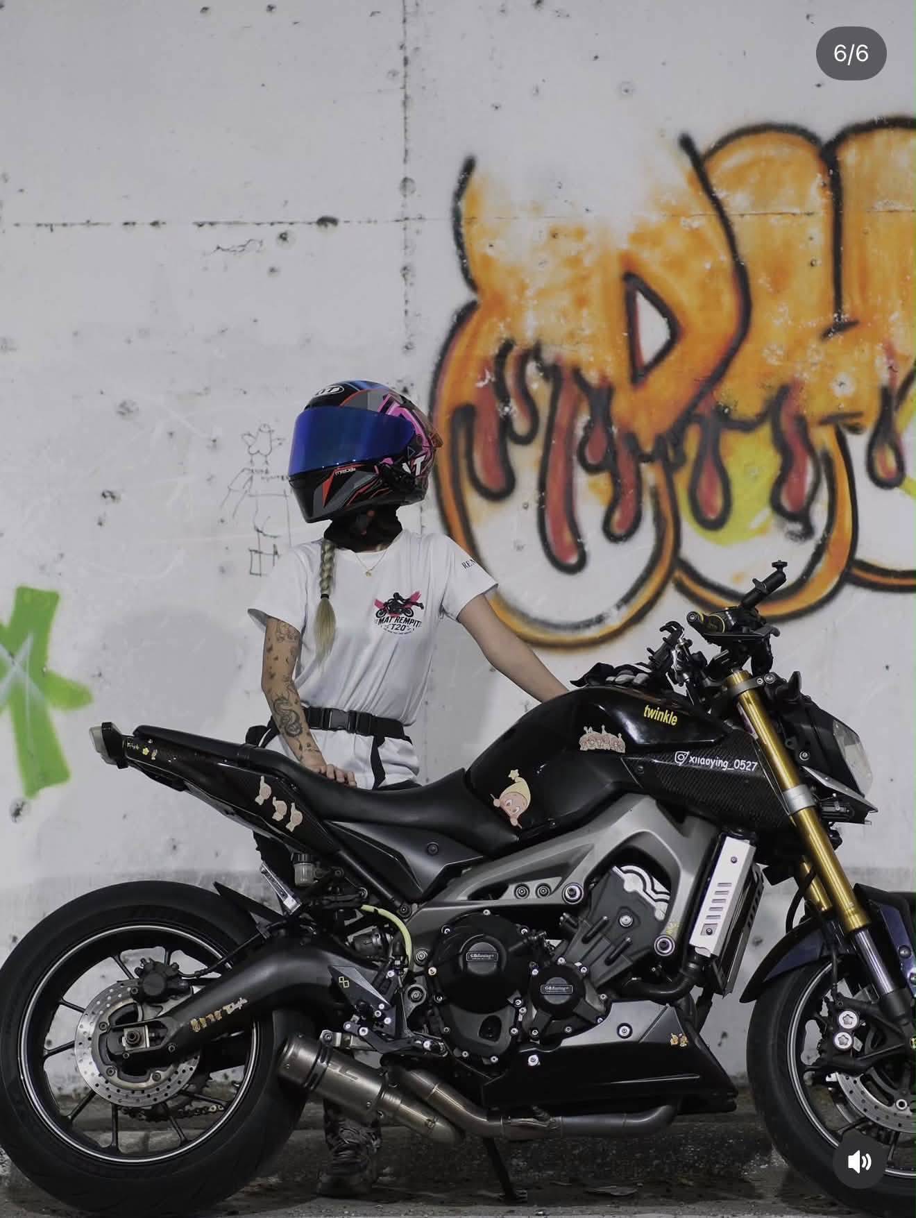 人是温柔的，右手不是😌 @xiiaoying_0527 MT09 @macy__sy ZX10R