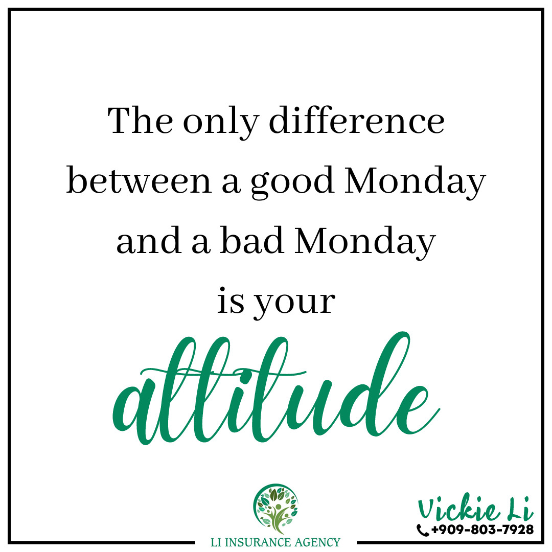Monday Mindset... - Medicare Insurance Agent -Vickie Li | Facebook