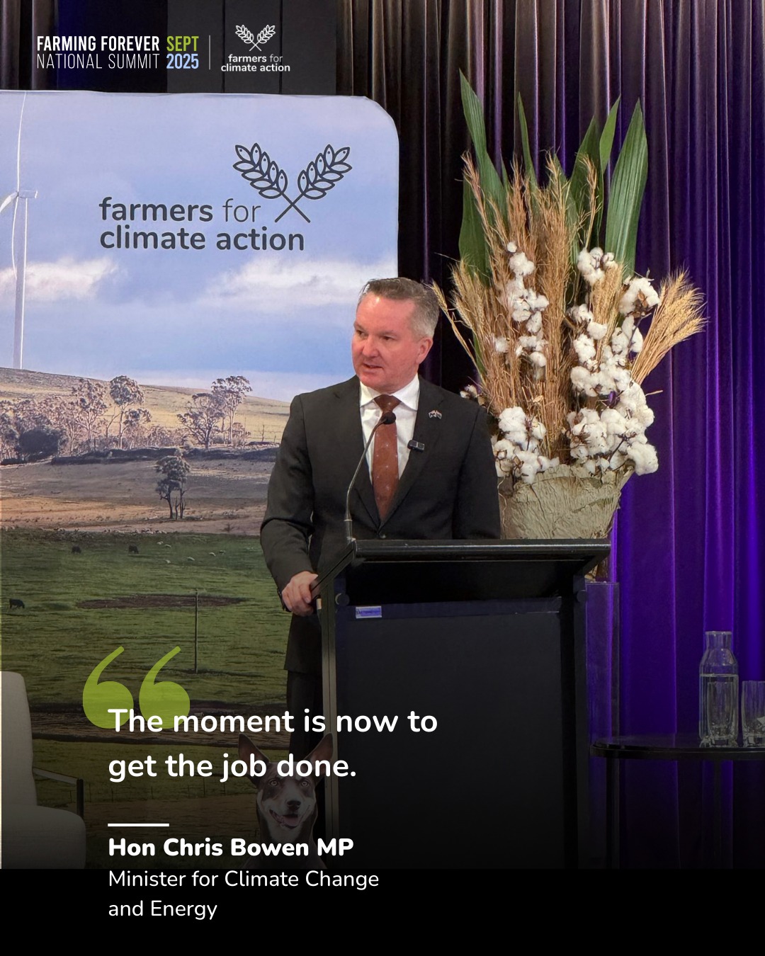 Farmers - Thank you to Hon Chris Bowen, Minister for Climate Change and ...